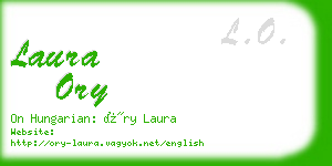 laura ory business card